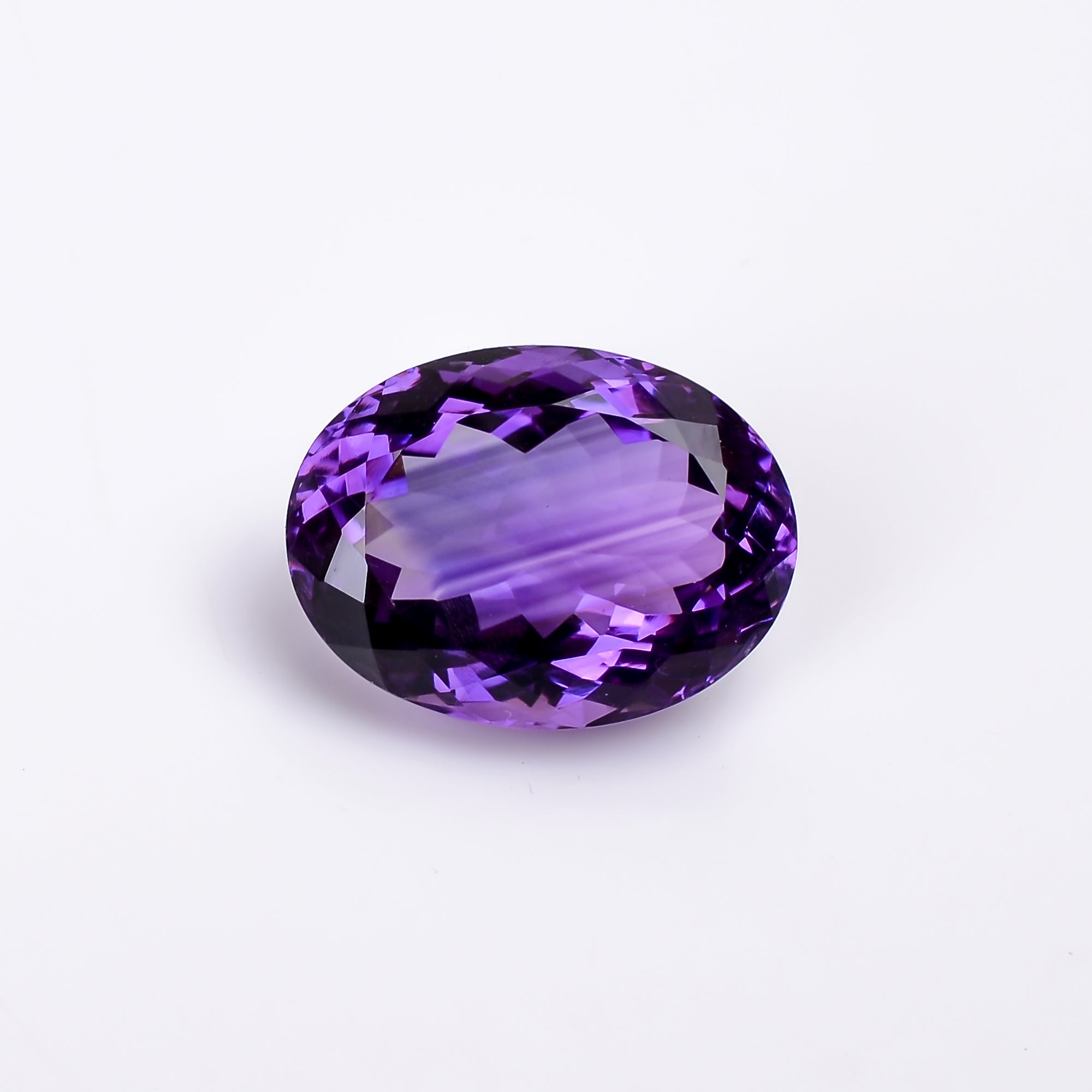 natural amethyst oval shape cut stone loose gemstone